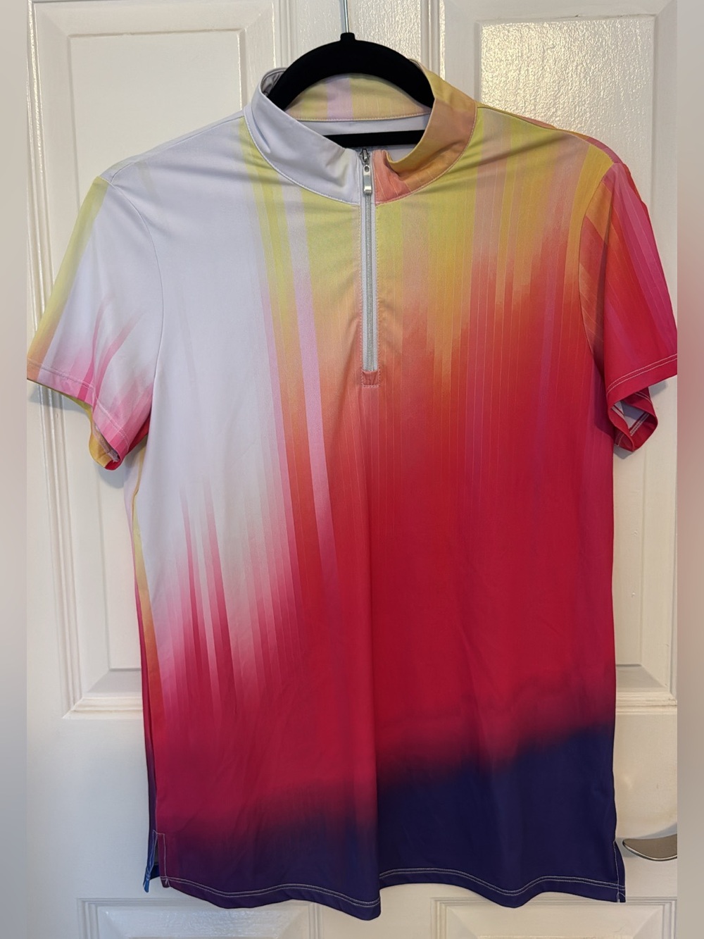 ACESGOLF quarter-zip short sleeve UPF 50+
